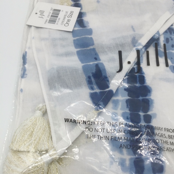 Pure Jill Jacquard Tie-Dye-Print Triangle Scarf - Picture 7 of 8